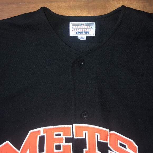Vintage Starter New York Mets Black Jersey size large - Picture 8 of 11